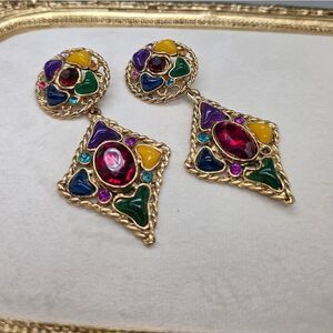 UNBRANDED Dangle Clip On Earrings